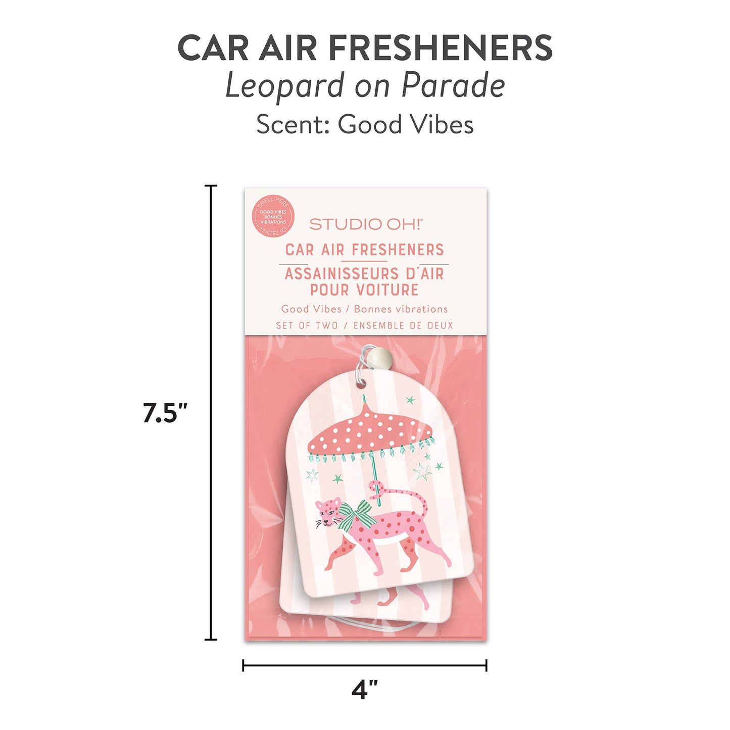 Leopard on Parade Car Air Freshener
