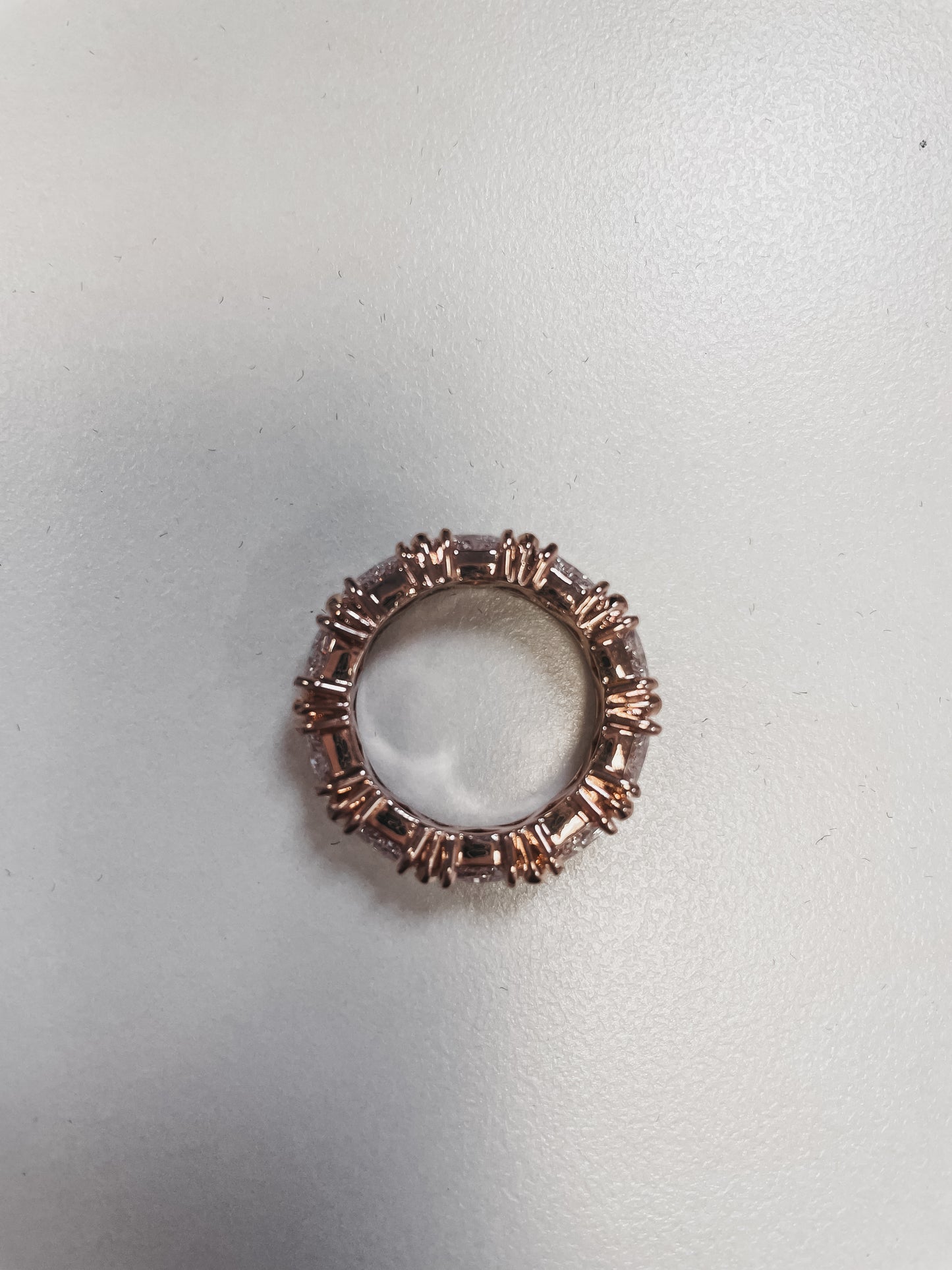 Chunky Rose Gold Bling Ring