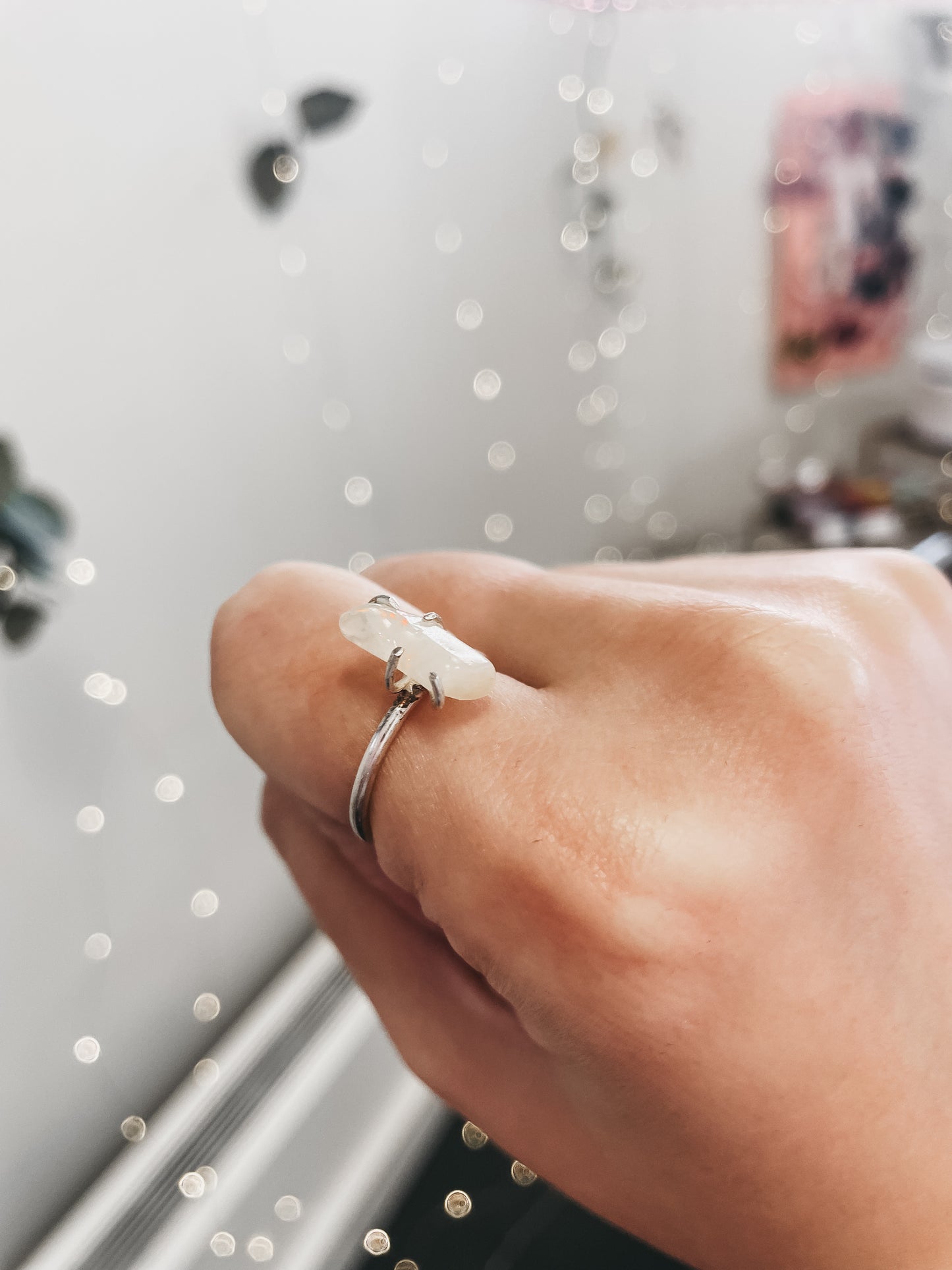 Sterling Silver Moonstone Ring