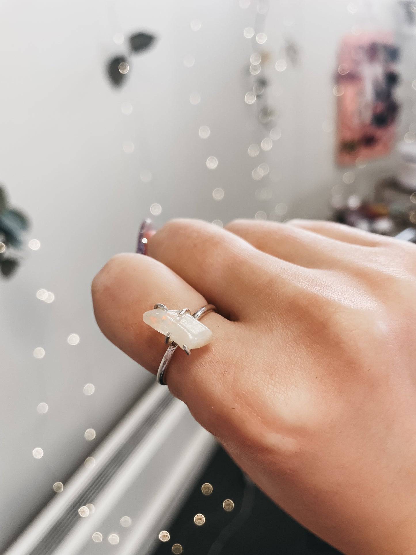 Sterling Silver Moonstone Ring