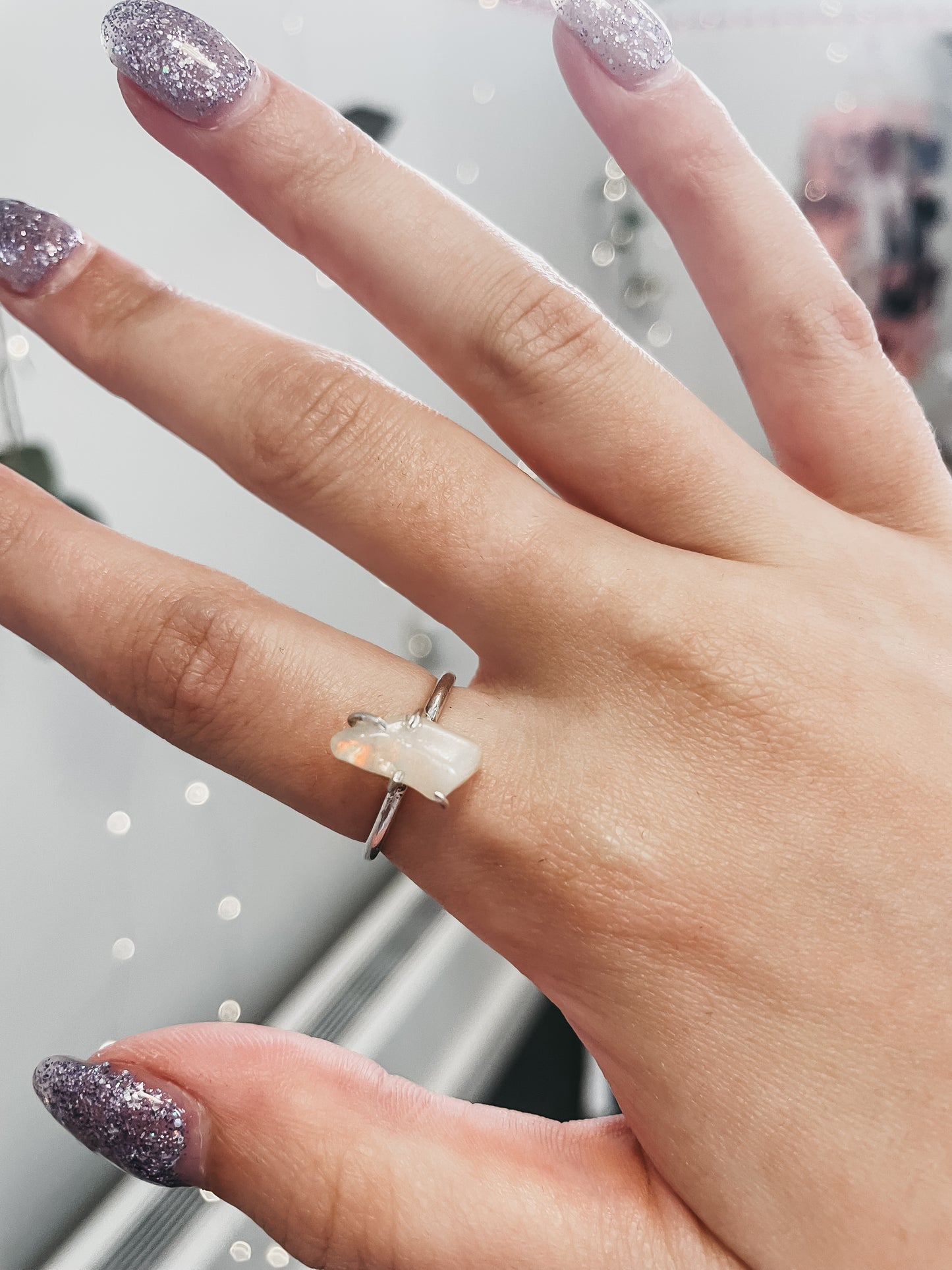 Sterling Silver Moonstone Ring