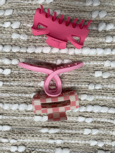 Pink Hair Clip Pack