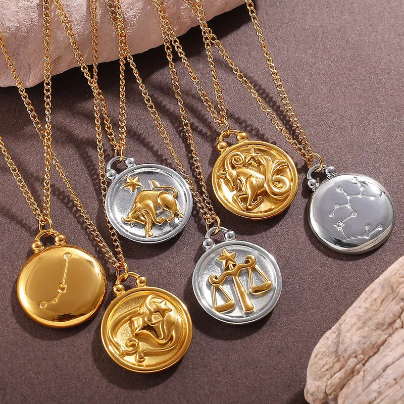 Zodiac Coin Necklace