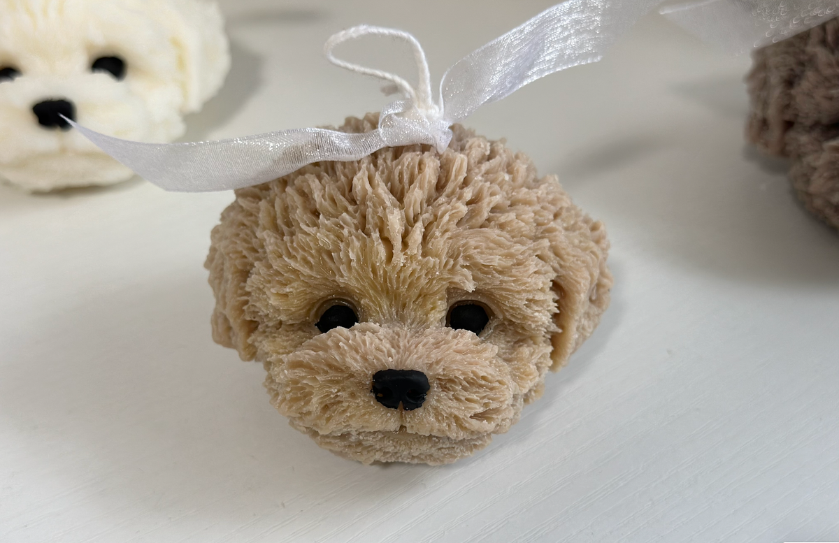 Fluffy Puppy Candle