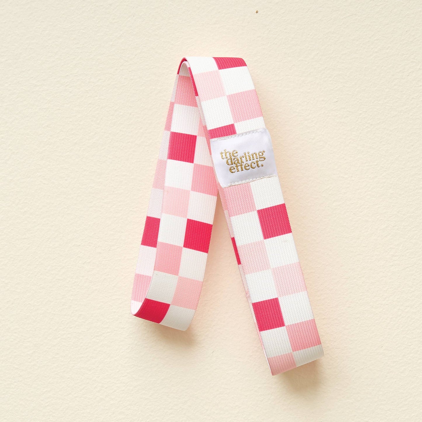 Stay-Put Towel Band-Check Hot Pink