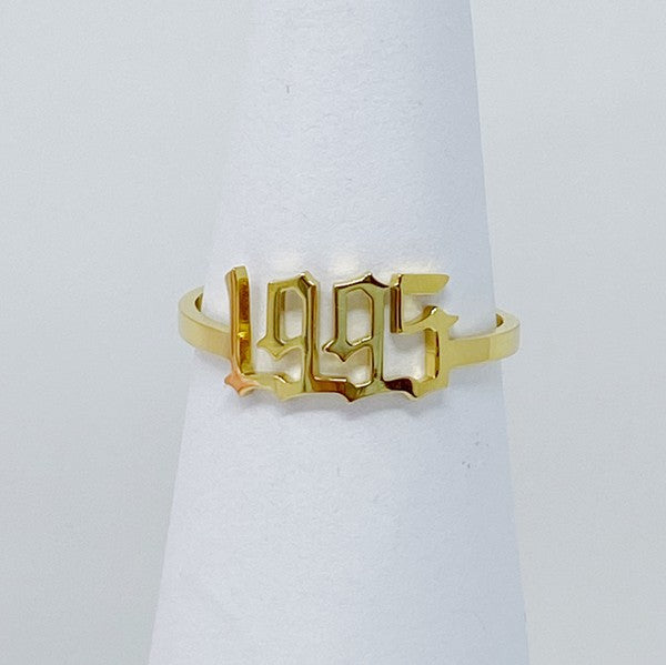 Birth Year Ring (Stainless Steel)