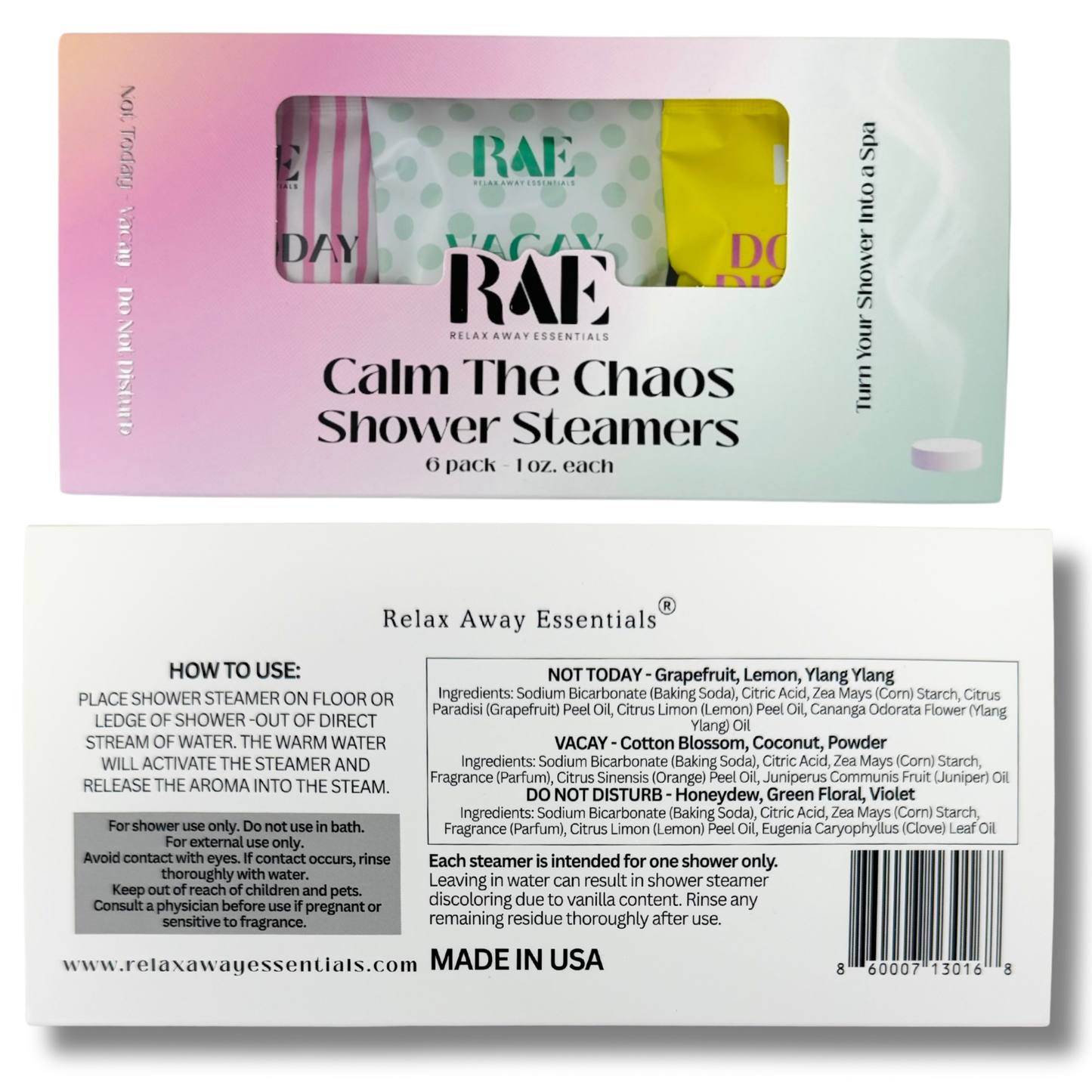Calm The Chaos Shower Steamers