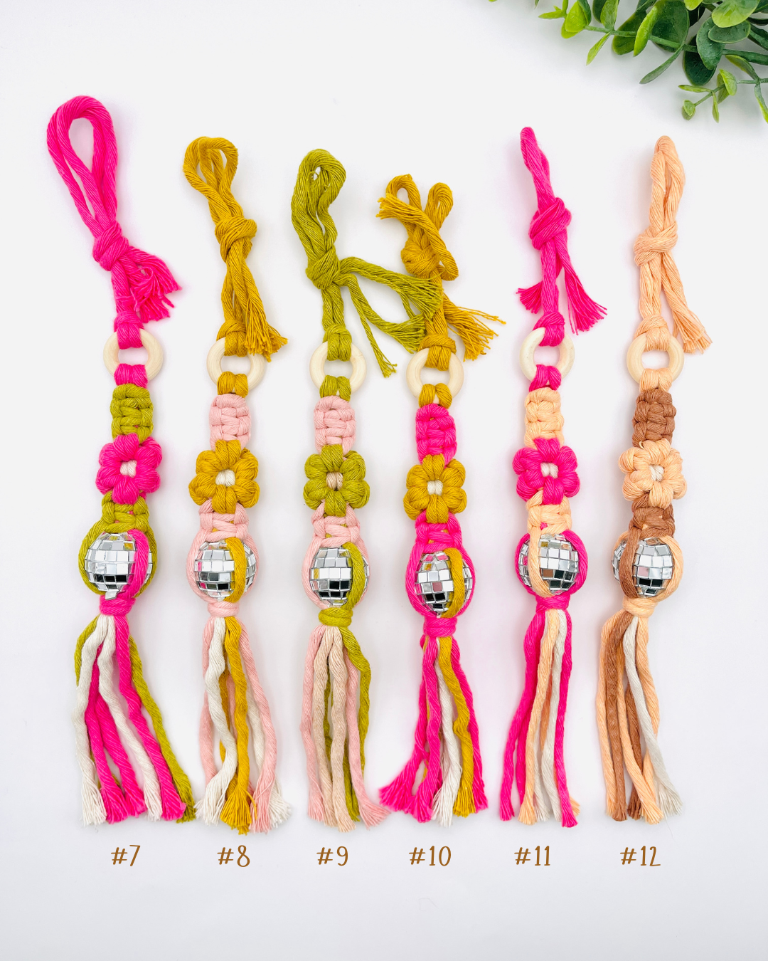 Disco Ball Flower Car Charm – Groovy Mirror Accessory