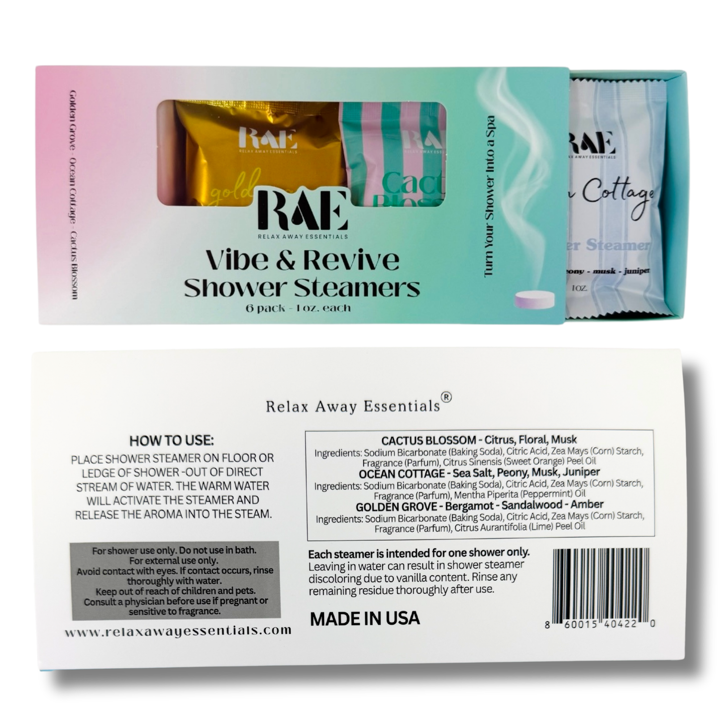 Vibe and Revive Shower Steamers