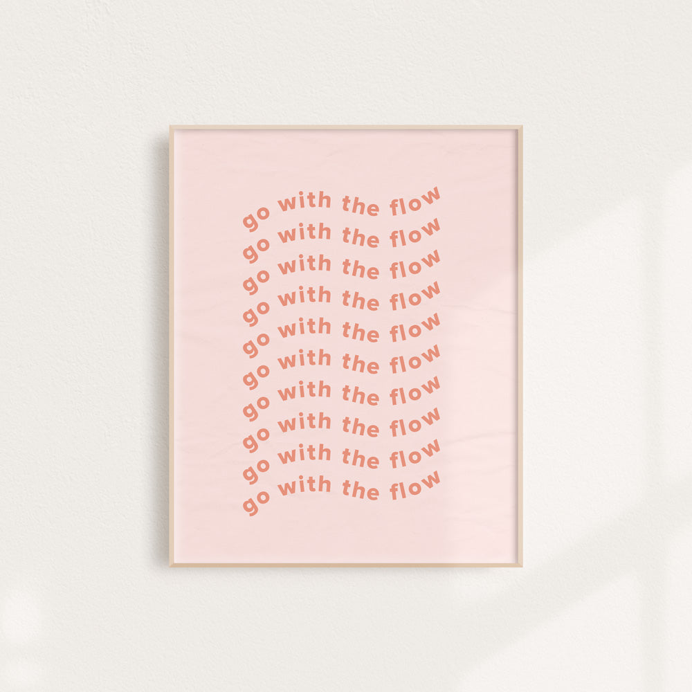 Wavy Go with the Flow Art Print