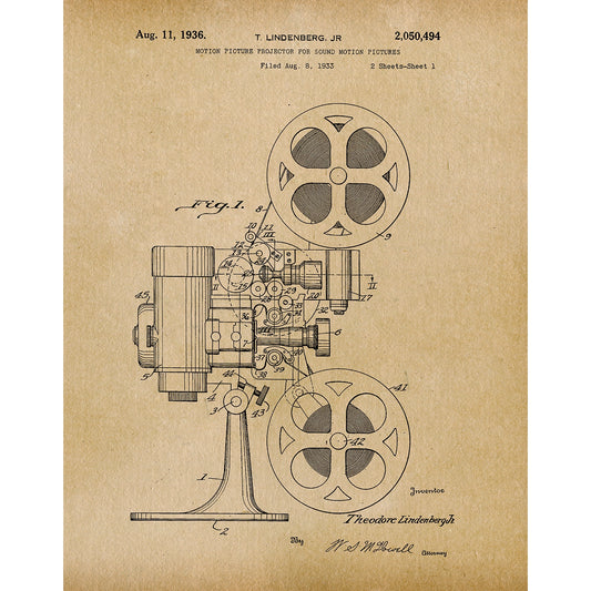 Movie Projector Art Print