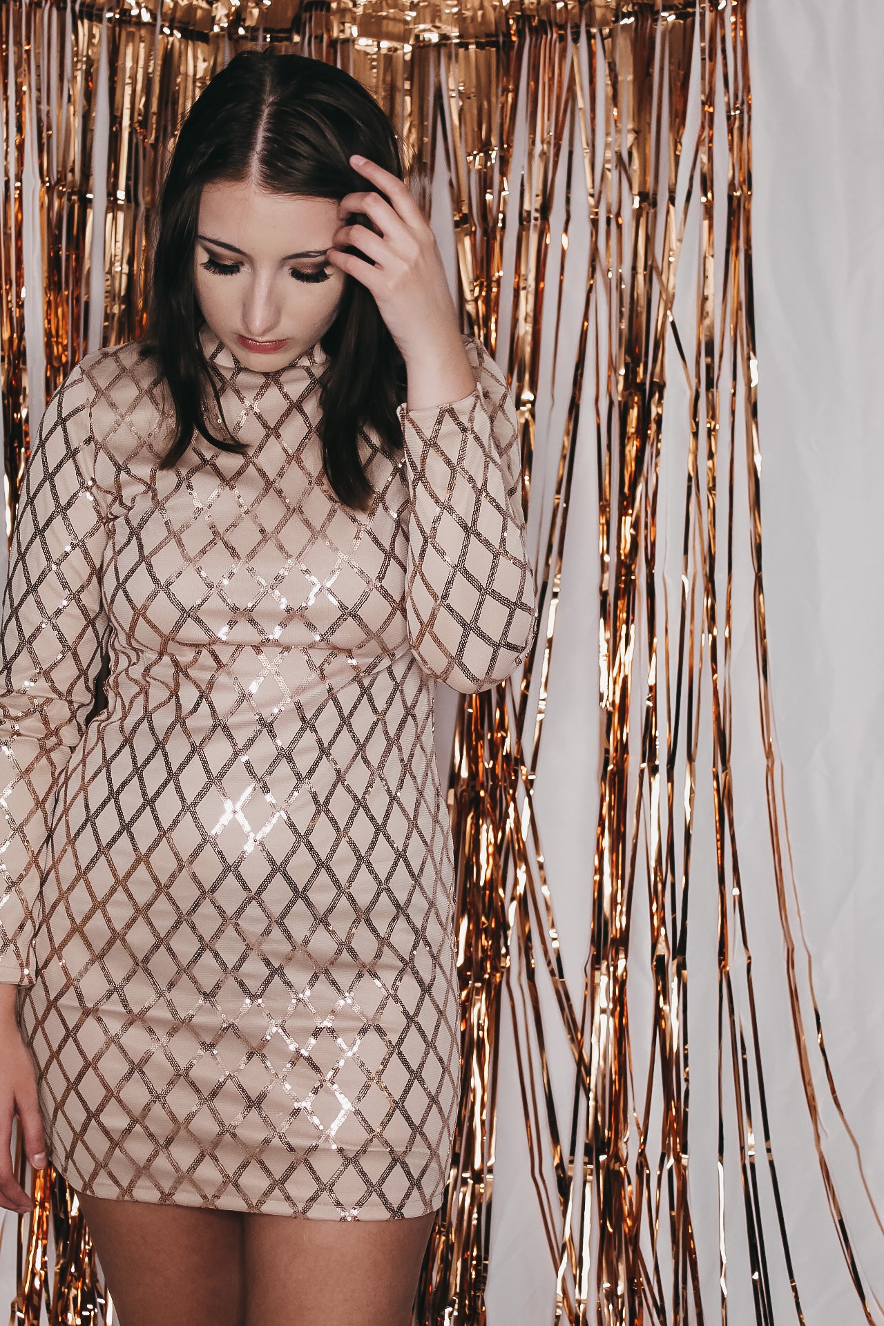 Champagne Mini Dress