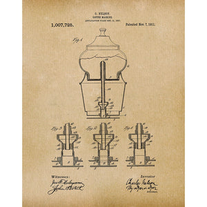 Coffee Machine Patent Art Print