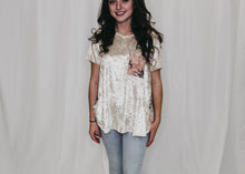 Load image into Gallery viewer, Willa Velvet Tee